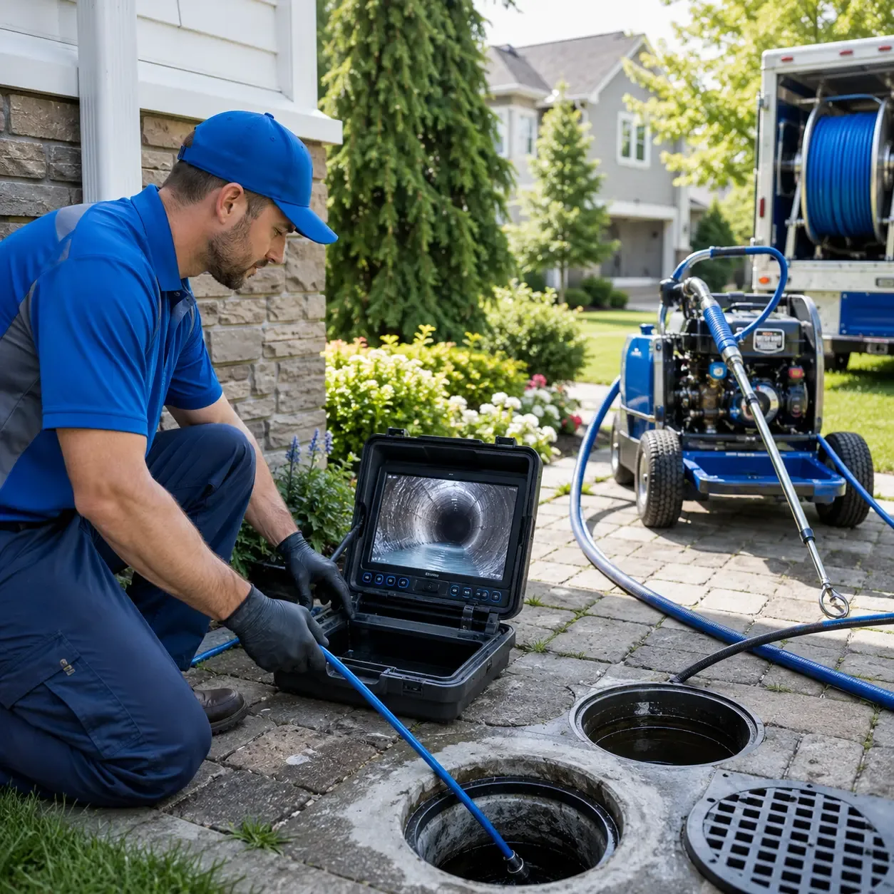 Outdoor drain cleaning professionals serving Stockertown, PA