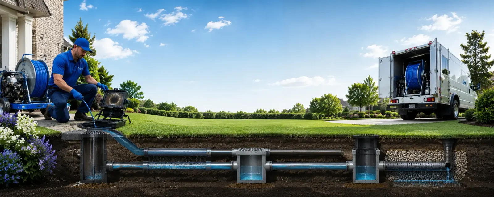 Outdoor drain cleaning information for Stockertown, PA
